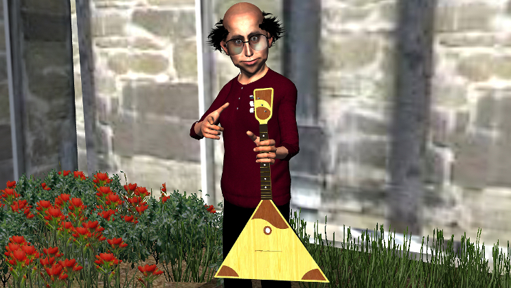 doctor holding balalaika