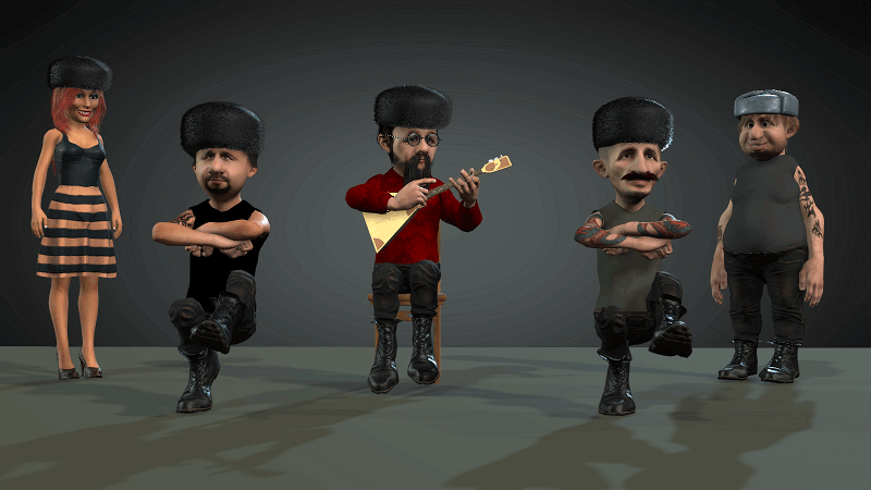 Russians Dancing to Balalaika