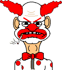 smoking clown