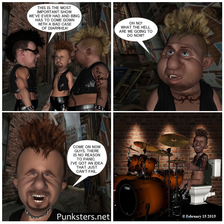 punk rock cartoons